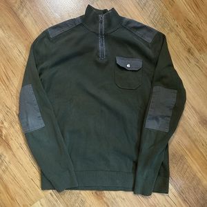 Alfani Mens M Sweater Hunter Green